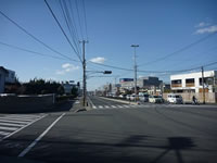 山口大学病院方面からのアクセス