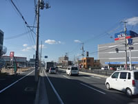 山口大学病院方面からのアクセス