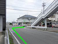 山口大学病院方面からのアクセス