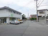 山口大学病院方面からのアクセス